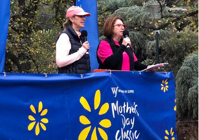In support of breast cancer research at the Mother's Day Classic